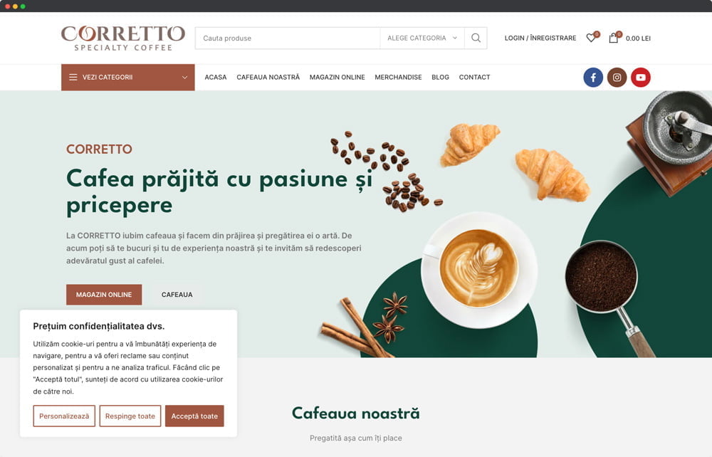 Correto Website Mockup Portofoliu