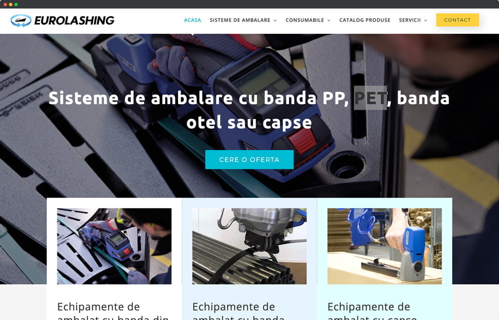 Eurolashing Website Mockup Portofoliu
