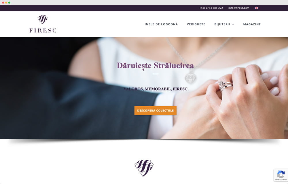 Firesc Website Mockup Portofoliu