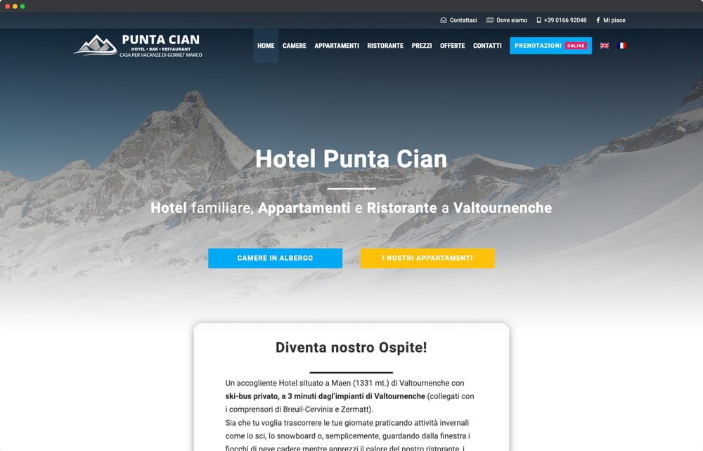 Punta Cian Website Mockup Portofoliu